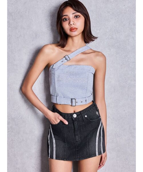 GYDA(ジェイダ)の「slanted beltトップス(キャミソール・レディース・ブラック/グレー/ピンク・FREE)」の18枚目の写真