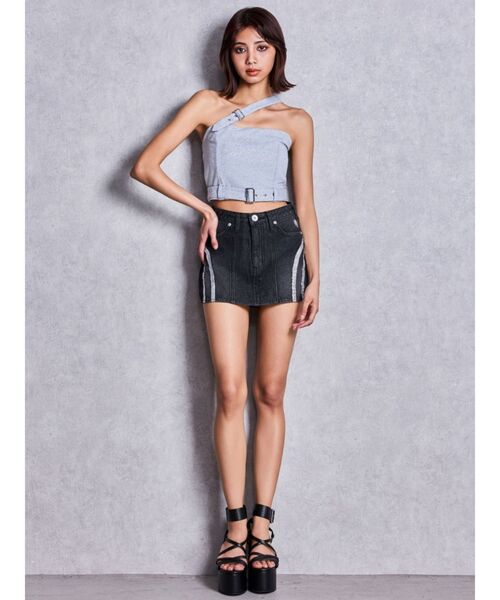 GYDA(ジェイダ)の「slanted beltトップス(キャミソール・レディース・ブラック/グレー/ピンク・FREE)」の21枚目の写真