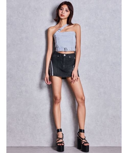 GYDA(ジェイダ)の「slanted beltトップス(キャミソール・レディース・ブラック/グレー/ピンク・FREE)」の22枚目の写真