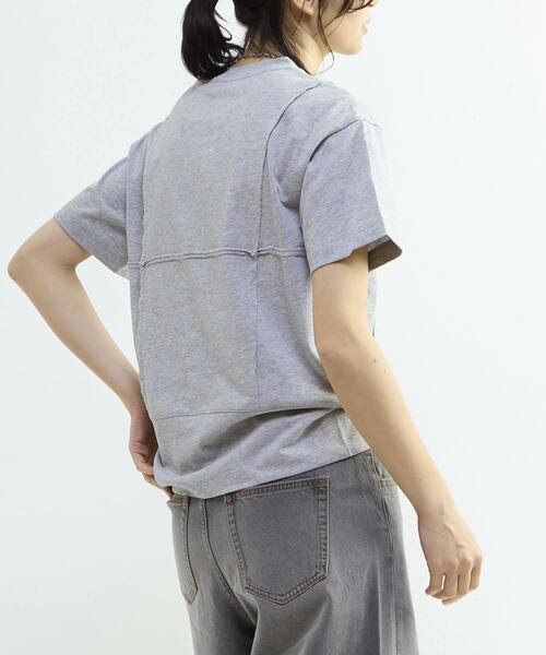 CONVERSE TOKYO(コンバーストウキョウ)の「CORSET TEE(Tシャツ/カットソー・レディース・ブラック/オフホワイト/杢グレー・FREE)」の7枚目の写真