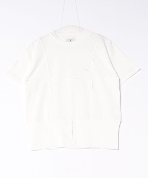 CONVERSE TOKYO(コンバーストウキョウ)の「CORSET TEE(Tシャツ/カットソー・レディース・ブラック/オフホワイト/杢グレー・FREE)」の1枚目の写真