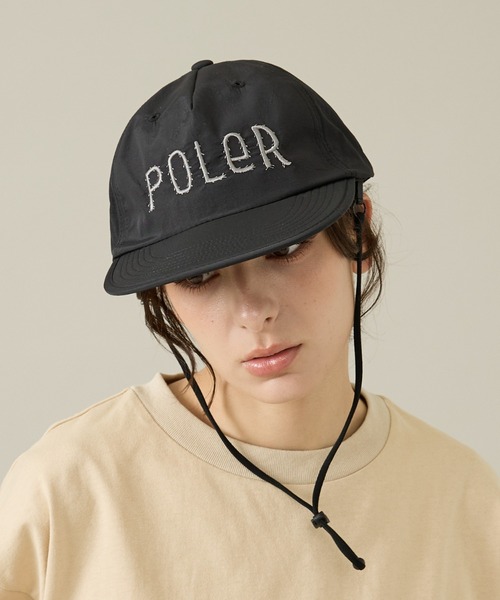 POLeR(ポーラー)の「【POLeR/ポーラー】LONG BILL DRAW CORD FLOPPY CAP / ロングビル フロッピー ドローコード キャップ / 261MCV0029(キャップ・メンズ・ブルー/グリーン/ブラック・フリー)」の14枚目の写真