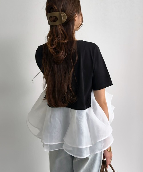 KOBE LETTUCE(コウベレタス)の「もたれられるヘアクリップ(バレッタ/ヘアクリップ・レディース・ブラック/ブラウン系/アイボリー系/ブラック系/ベージュ系・F)」の18枚目の写真