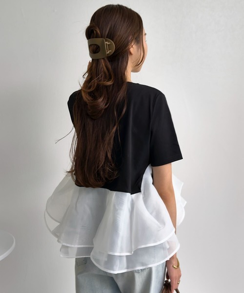 KOBE LETTUCE(コウベレタス)の「もたれられるヘアクリップ(バレッタ/ヘアクリップ・レディース・ブラック/ブラウン系/アイボリー系/ブラック系/ベージュ系・F)」の19枚目の写真