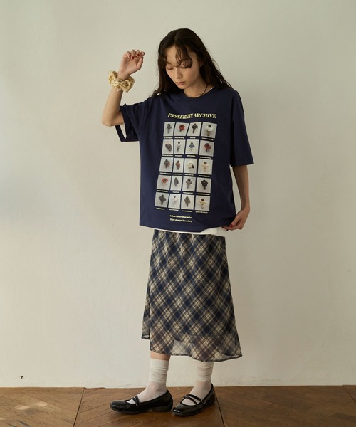 sobak studio(ソバクスタジオ)の「グラフィックTシャツ / Graphic Tee(Tシャツ/カットソー・レディース・ネイビー/ホワイト・FREE)」の10枚目の写真