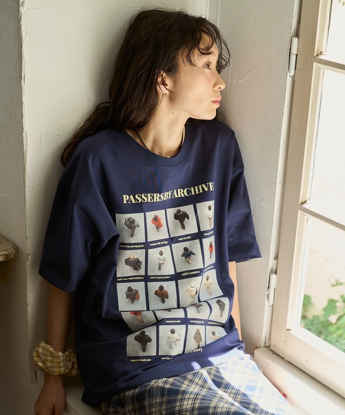 sobak studio(ソバクスタジオ)の「グラフィックTシャツ / Graphic Tee(Tシャツ/カットソー・レディース・ネイビー/ホワイト・FREE)」の13枚目の写真
