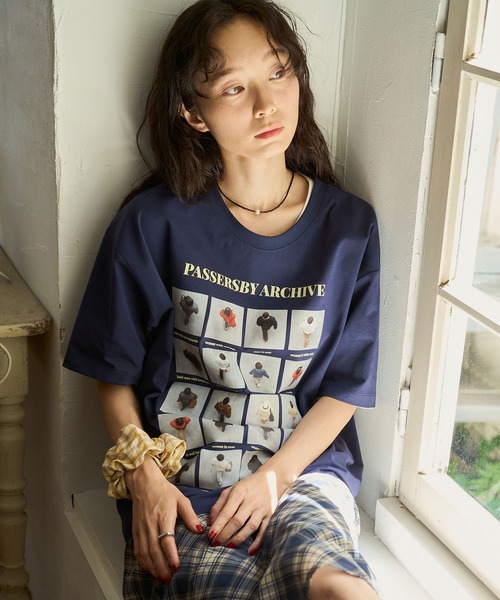 sobak studio(ソバクスタジオ)の「グラフィックTシャツ / Graphic Tee(Tシャツ/カットソー・レディース・ネイビー/ホワイト・FREE)」の14枚目の写真