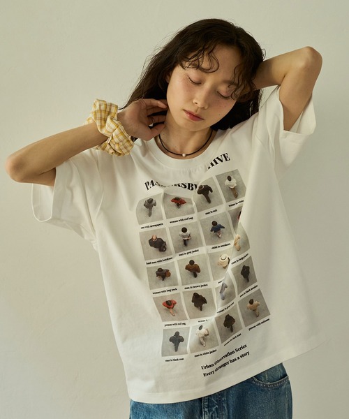 sobak studio(ソバクスタジオ)の「グラフィックTシャツ / Graphic Tee(Tシャツ/カットソー・レディース・ネイビー/ホワイト・FREE)」の19枚目の写真