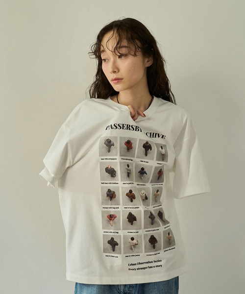sobak studio(ソバクスタジオ)の「グラフィックTシャツ / Graphic Tee(Tシャツ/カットソー・レディース・ネイビー/ホワイト・FREE)」の20枚目の写真