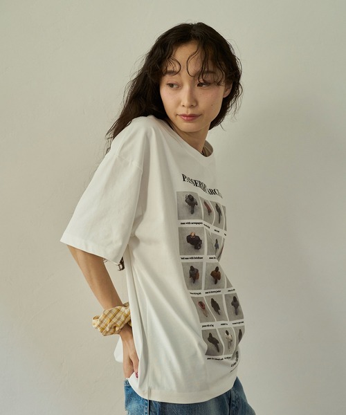 sobak studio(ソバクスタジオ)の「グラフィックTシャツ / Graphic Tee(Tシャツ/カットソー・レディース・ネイビー/ホワイト・FREE)」の22枚目の写真