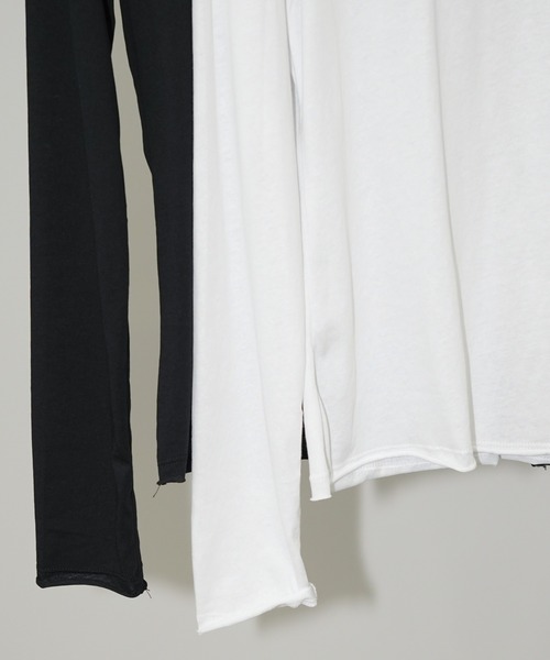 chuclla（チュクラ）の「シアーロングスリーブトップス chw26a011（Tシャツ/カットソー・レディース・ホワイト/ブラック・FREE）」の14枚目の写真