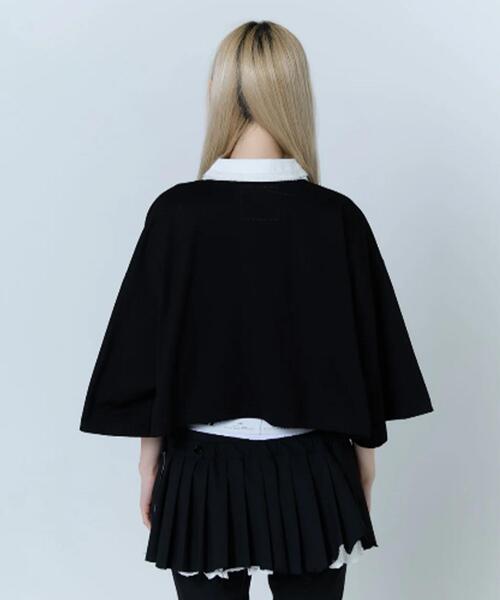 neith.(ネイス)の「neith./ネイス/Double Collar Rugger Shirt(ポロシャツ・レディース・ホワイト/ブラック・F)」の10枚目の写真
