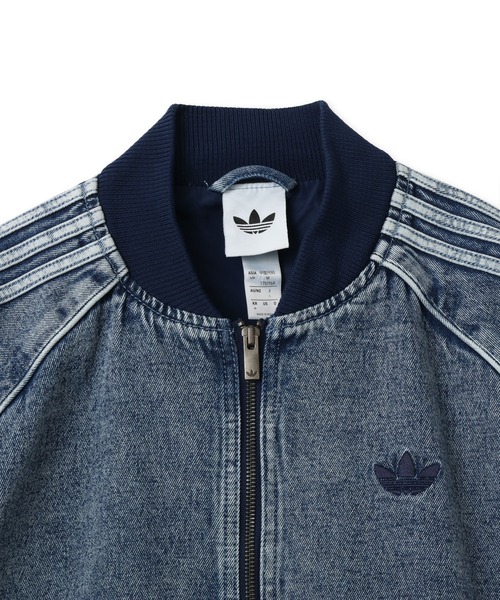 adidas(アディダス)の「adidas SST TRACK TOP / アディダス SST トラックトップ(デニムジャケット・メンズ・ライトインディゴブルー・L/M/S/3XL/XXL/XL)」の2枚目の写真