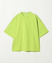 ビビッドカラー ワイドクルーネック カットソー<A DAY IN THE LIFE>