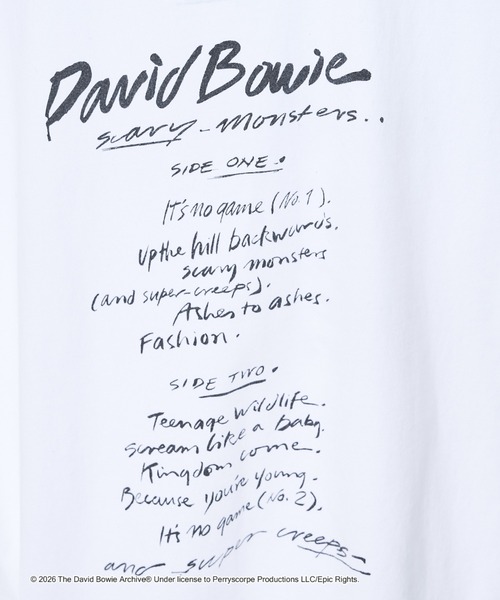 GOOD ROCK SPEED(グッドロックスピード)の「【NOMINE】【GOOD ROCK SPEED】DAVID BOWIE SOUND AND VISION 別注 半袖 Tシャツ(Tシャツ/カットソー・レディース・チャコールグレー/ホワイト・L/M)」の16枚目の写真