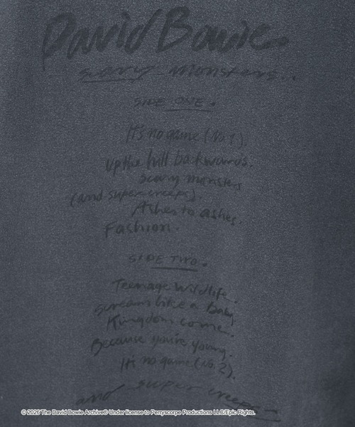 GOOD ROCK SPEED(グッドロックスピード)の「【NOMINE】【GOOD ROCK SPEED】DAVID BOWIE SOUND AND VISION 別注 半袖 Tシャツ(Tシャツ/カットソー・レディース・チャコールグレー/ホワイト・L/M)」の18枚目の写真