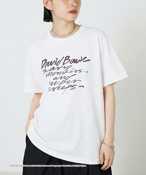 GOOD ROCK SPEED(グッドロックスピード)の「【NOMINE】【GOOD ROCK SPEED】DAVID BOWIE SOUND AND VISION 別注 半袖 Tシャツ(Tシャツ/カットソー・レディース・チャコールグレー/ホワイト・L/M)」の11枚目の写真