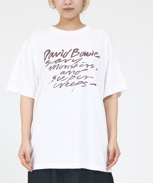 GOOD ROCK SPEED(グッドロックスピード)の「【NOMINE】【GOOD ROCK SPEED】DAVID BOWIE SOUND AND VISION 別注 半袖 Tシャツ(Tシャツ/カットソー・レディース・チャコールグレー/ホワイト・L/M)」の12枚目の写真