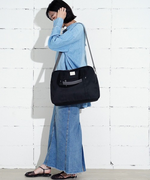 anello GRANDE(アネログランデ)の「"02"≪anello GRANDE≫motte/モッテ 5ポケット/25L 2WAY ボストンバッグ(ボストンバッグ・レディース・ブラック/ブルーグレー/グレー・ONE SIZE)」の10枚目の写真