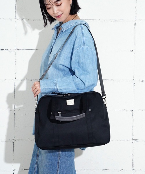 anello GRANDE(アネログランデ)の「"02"≪anello GRANDE≫motte/モッテ 5ポケット/25L 2WAY ボストンバッグ(ボストンバッグ・レディース・ブラック/ブルーグレー/グレー・ONE SIZE)」の11枚目の写真