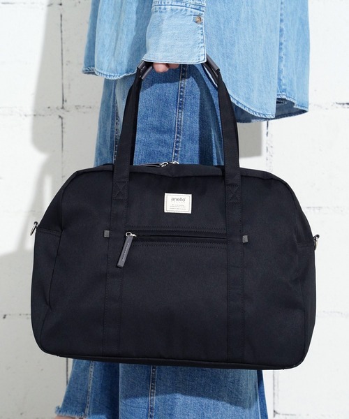 anello GRANDE(アネログランデ)の「"02"≪anello GRANDE≫motte/モッテ 5ポケット/25L 2WAY ボストンバッグ(ボストンバッグ・レディース・ブラック/ブルーグレー/グレー・ONE SIZE)」の12枚目の写真