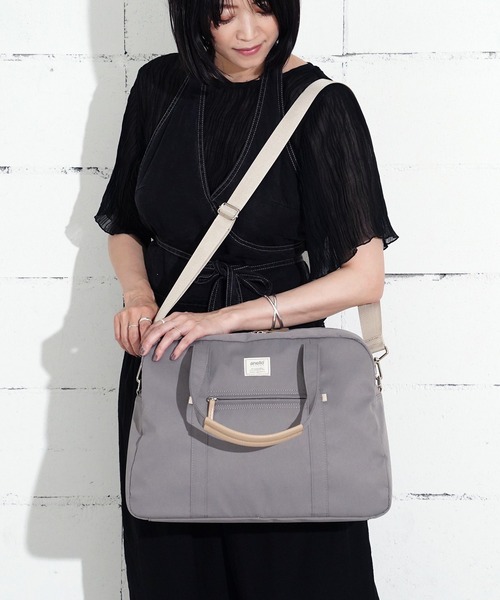 anello GRANDE(アネログランデ)の「"02"≪anello GRANDE≫motte/モッテ 5ポケット/25L 2WAY ボストンバッグ(ボストンバッグ・レディース・ブラック/ブルーグレー/グレー・ONE SIZE)」の14枚目の写真