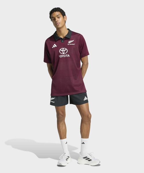 adidas（アディダス）の「オールブラックス トレーニング ジャージ / アディダス adidas（Tシャツ/カットソー・メンズ・レッド・X-LARGE/SMALL/MEDIUM/LARGE/3XL/XX-LARGE）」の5枚目の写真