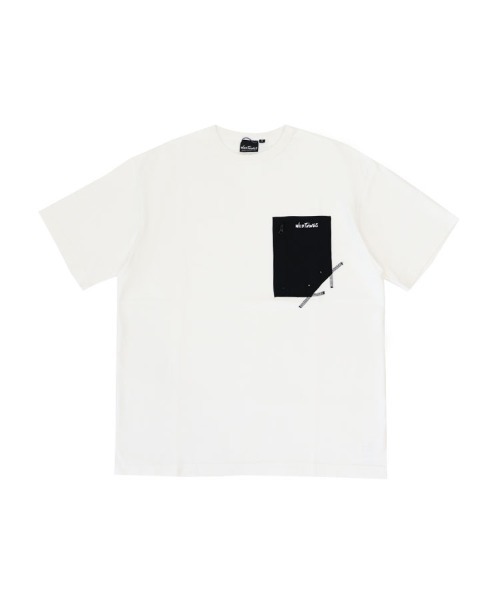 STYLISE（スタイライズ）の「【WILD THINGS】ROUND BODY CAMP POCKET TEE (ラウンドボディー キャンプポケットティー) / 3カラー [WT26050KB]（Tシャツ/カットソー・メンズ・ホワイト/ブラック/グリーン・L/M）」の2枚目の写真