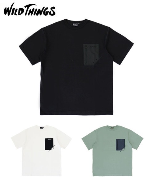 STYLISE（スタイライズ）の「【WILD THINGS】ROUND BODY CAMP POCKET TEE (ラウンドボディー キャンプポケットティー) / 3カラー [WT26050KB]（Tシャツ/カットソー・メンズ・ホワイト/ブラック/グリーン・L/M）」の4枚目の写真