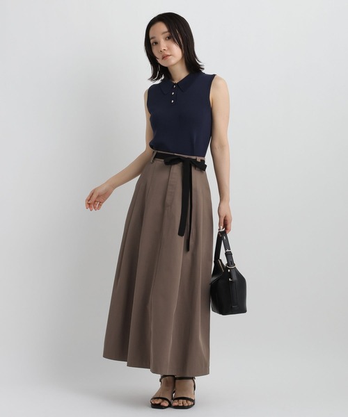 Andemiu(アンデミュウ)の「チノフレアスカート859567(スカート・レディース・ベージュ/モカ・MEDIUM/SMALL)」の20枚目の写真