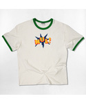 NOTUSUAL（ノットユージュアル）の「ピクセルNUL リンガー半袖Tシャツ 4色（Tシャツ/カットソー・メンズ）」