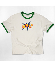 NOTUSUAL（ノットユージュアル）の「ピクセルNUL リンガー半袖Tシャツ 4色（Tシャツ/カットソー）」