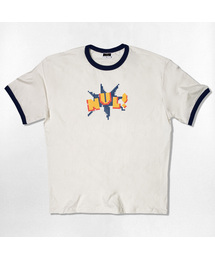 NOTUSUAL（ノットユージュアル）の「ピクセルNUL リンガー半袖Tシャツ 4色（Tシャツ/カットソー）」