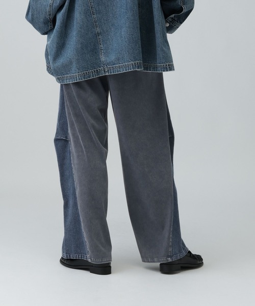 LEPSIM(レプシィム)の「デニムドッキングパンツ 1023674(デニムパンツ・レディース・インディゴブルー/ブラック・FREE)」の13枚目の写真