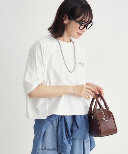 HONEYSUCKLE ROSE（ハニーサックルローズ）の「【スウェッティ】カレッジロゴプルオーバー（Tシャツ/カットソー・レディース・ライトパープル/ブラック系/ホワイト系3・03/05/04）」の9枚目の写真