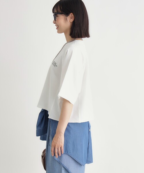 HONEYSUCKLE ROSE（ハニーサックルローズ）の「【スウェッティ】カレッジロゴプルオーバー（Tシャツ/カットソー・レディース・ライトパープル/ブラック系/ホワイト系3・03/05/04）」の10枚目の写真