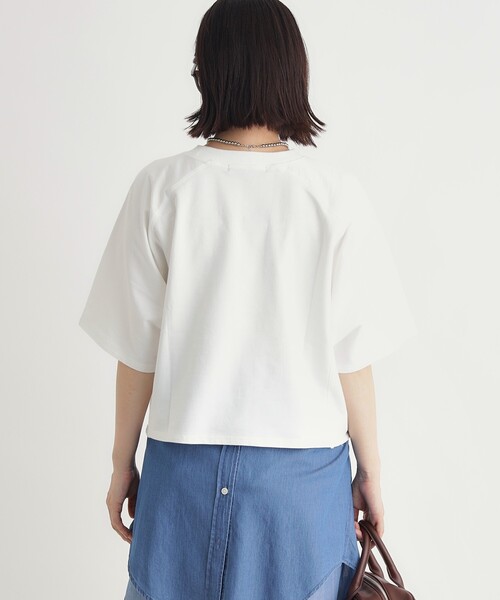 HONEYSUCKLE ROSE（ハニーサックルローズ）の「【スウェッティ】カレッジロゴプルオーバー（Tシャツ/カットソー・レディース・ライトパープル/ブラック系/ホワイト系3・03/05/04）」の11枚目の写真