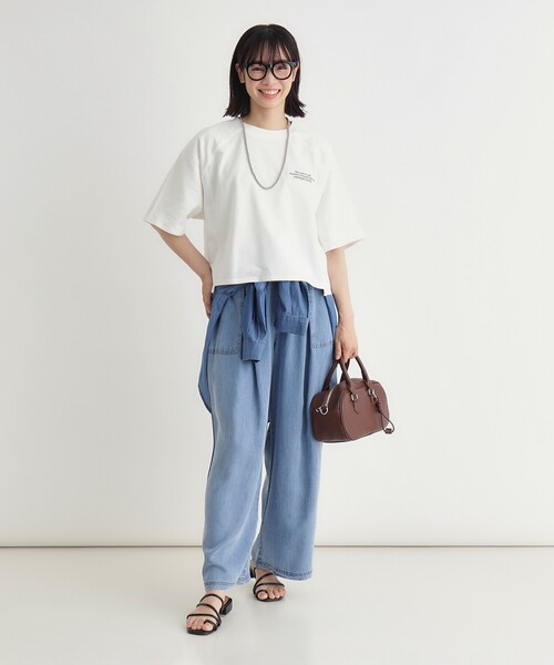HONEYSUCKLE ROSE（ハニーサックルローズ）の「【スウェッティ】カレッジロゴプルオーバー（Tシャツ/カットソー・レディース・ライトパープル/ブラック系/ホワイト系3・03/05/04）」の12枚目の写真