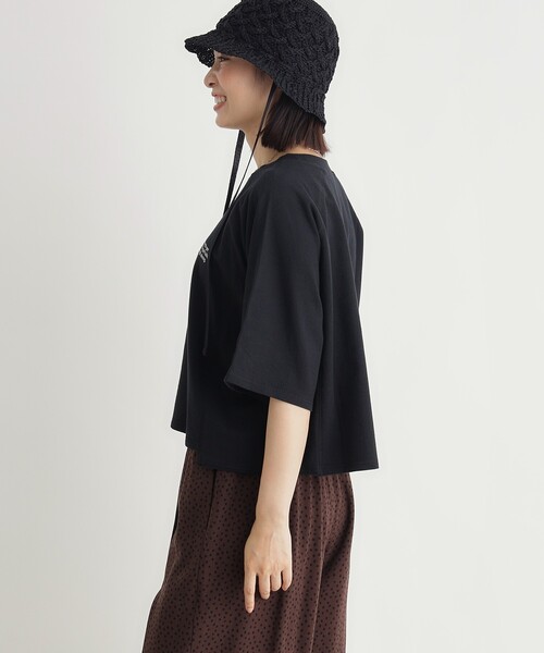 HONEYSUCKLE ROSE（ハニーサックルローズ）の「【スウェッティ】カレッジロゴプルオーバー（Tシャツ/カットソー・レディース・ライトパープル/ブラック系/ホワイト系3・03/05/04）」の15枚目の写真