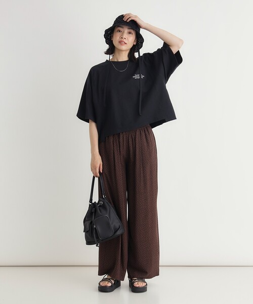 HONEYSUCKLE ROSE（ハニーサックルローズ）の「【スウェッティ】カレッジロゴプルオーバー（Tシャツ/カットソー・レディース・ライトパープル/ブラック系/ホワイト系3・03/05/04）」の18枚目の写真