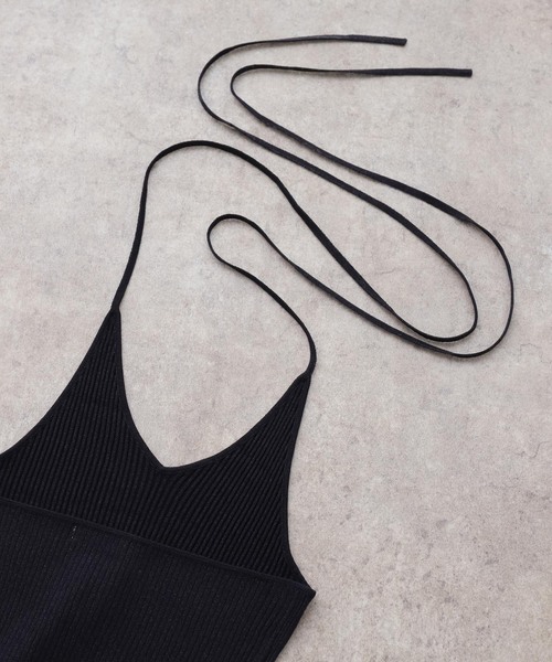 Knuth Marf(クヌースマーフ)の「Knuth Marf / クヌースマーフ knit halter bustier(ベスト・レディース・ブラウン/ネイビー・FREE)」の21枚目の写真