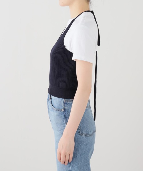 Knuth Marf(クヌースマーフ)の「Knuth Marf / クヌースマーフ knit halter bustier(ベスト・レディース・ブラウン/ネイビー・FREE)」の18枚目の写真