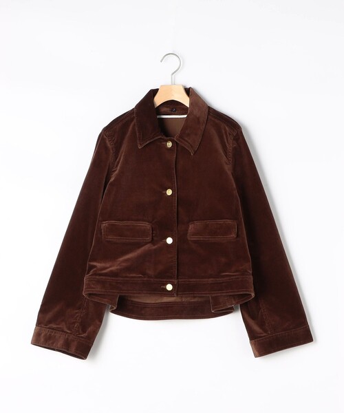 Rie Miller(リエミラー)の「【RM denim】コーデュロイフレアショート丈Gジャン(ブルゾン・レディース・ブラウン・FREE)」の12枚目の写真