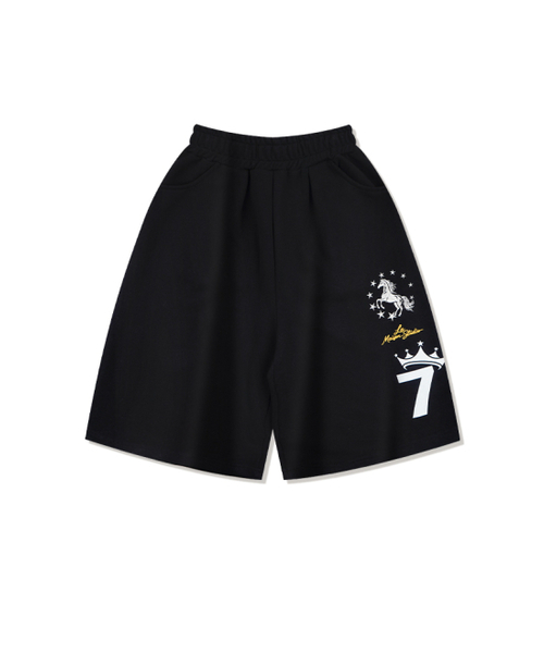 FABULOUS ARCHIVE(ファビュラスアーカイブ)の「STAR HORSE BERMUDA SHORTS BLACK(FCG2PT817M)(その他パンツ・レディース・ブラック・MEDIUM/LARGE)」の2枚目の写真