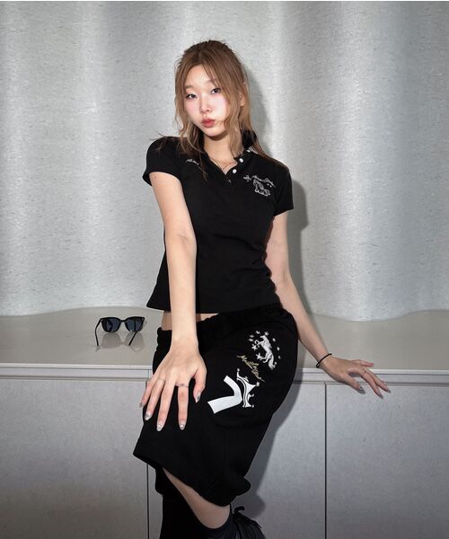FABULOUS ARCHIVE(ファビュラスアーカイブ)の「STAR HORSE BERMUDA SHORTS BLACK(FCG2PT817M)(その他パンツ・レディース・ブラック・MEDIUM/LARGE)」の10枚目の写真