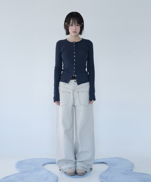 MIRECO(ミレコ)の「BELTED POCKET COTTON PT SAND RAW(その他パンツ・レディース・その他・1/2/3)」の3枚目の写真