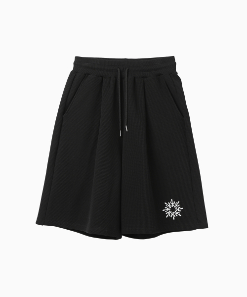 MENASOO（ミナス）の「Waffle Sweat Training Bermuda Pants_Black（スウェットパンツ・レディース・ブラック・F）」の12枚目の写真