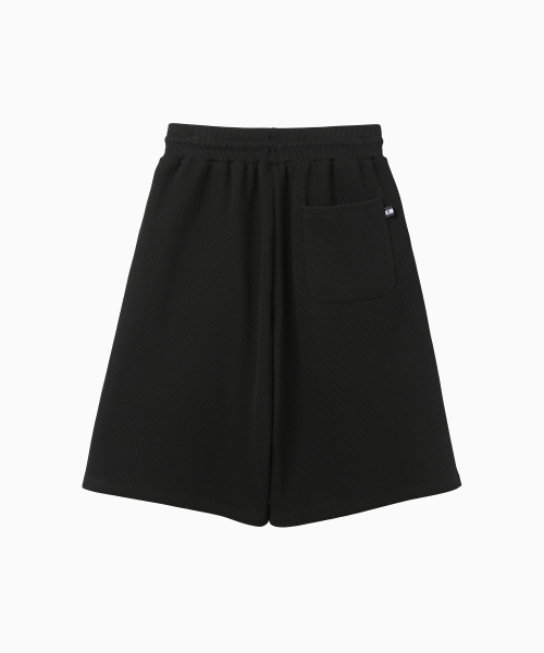 MENASOO（ミナス）の「Waffle Sweat Training Bermuda Pants_Black（スウェットパンツ・レディース・ブラック・F）」の13枚目の写真