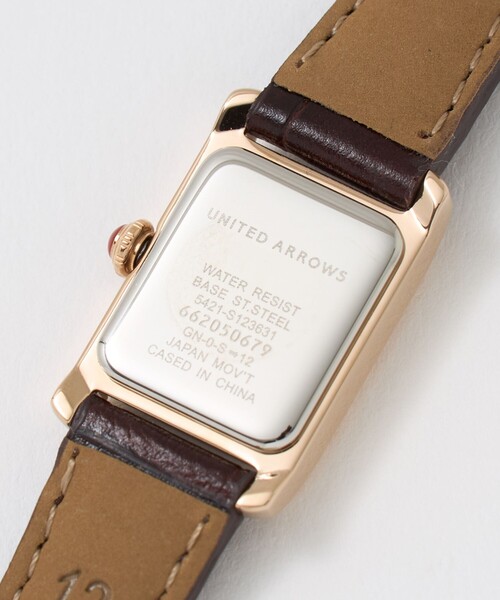 UNITED ARROWS(ユナイテッドアローズ)の「スクエア 腕時計 DBR(アナログ腕時計・レディース・ダークブラウン・FREE)」の7枚目の写真