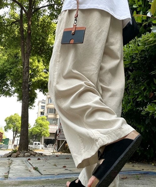 GLAMOROUS JANE(グラマラスジェーン)の「センターシームワイドイージーパンツ(その他パンツ・レディース・ネイビー/アイボリー/ベージュ・L/M)」の3枚目の写真